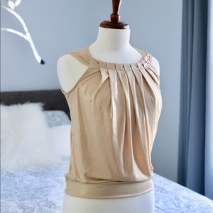 NY&Co Golden Shimmer Material Top